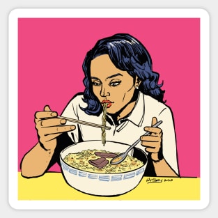 Noodles Girl Sticker